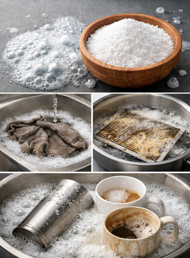 베이킹소다 과탄산소다 차이, 주방청소에 뭐가 더 잘 맞을까?