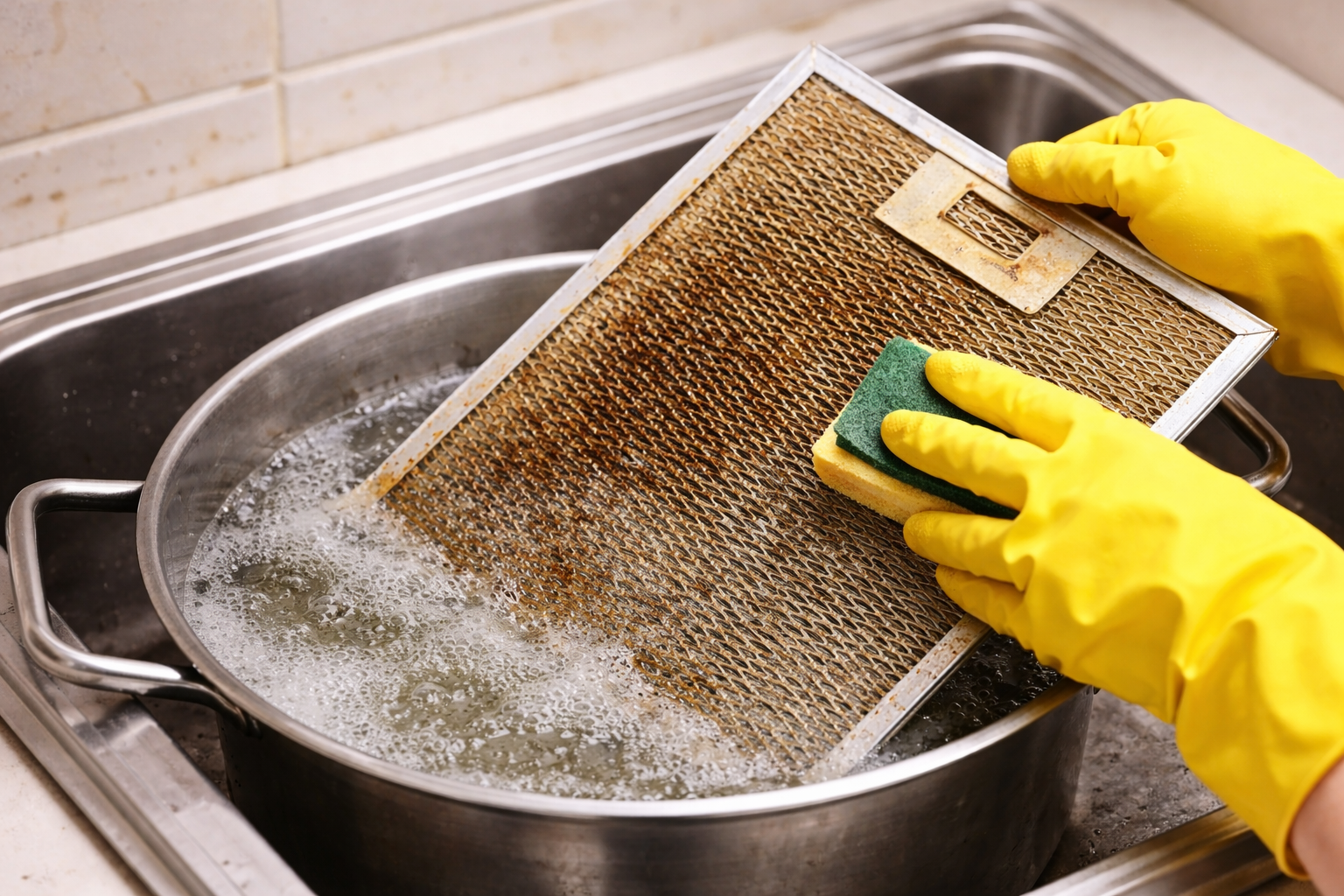 가스레인지 후드 필터 청소, 1년 방치하면 생기는 문제와 30분 해결법