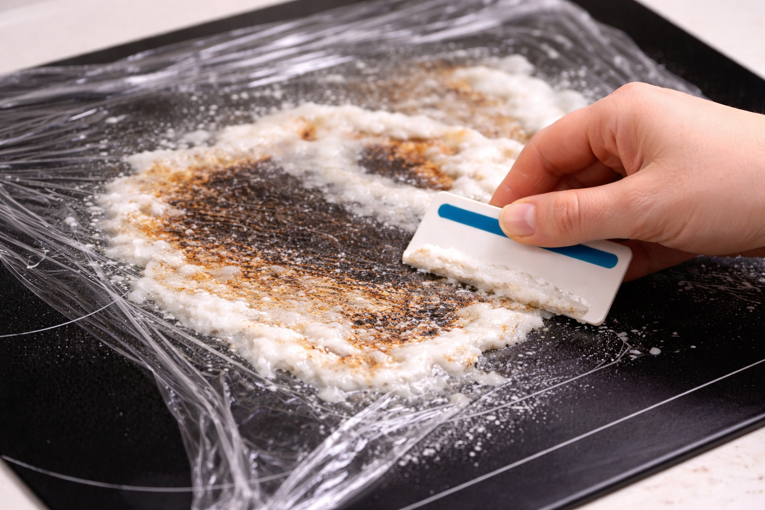 인덕션 상판 찌든때 제거, 수세미 쓰면 흠집 생기는 이유와 해결법